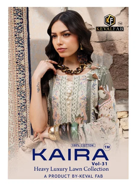 Kaira Vol 31 By Keval Fab Lawn Cotton Printed Pakistani Salwar Suits At Wholesale Price